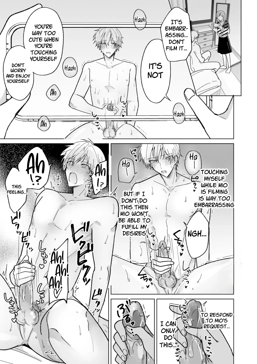 [Notte (Osoba 3-gou, Hisaka Itsuki)] When I Prank My Handsome Boyfriend, He’s So Cute, I Can’t Stop Teasing Him [English] [C4 Translations] [Decensored] [Digital] 24eme image