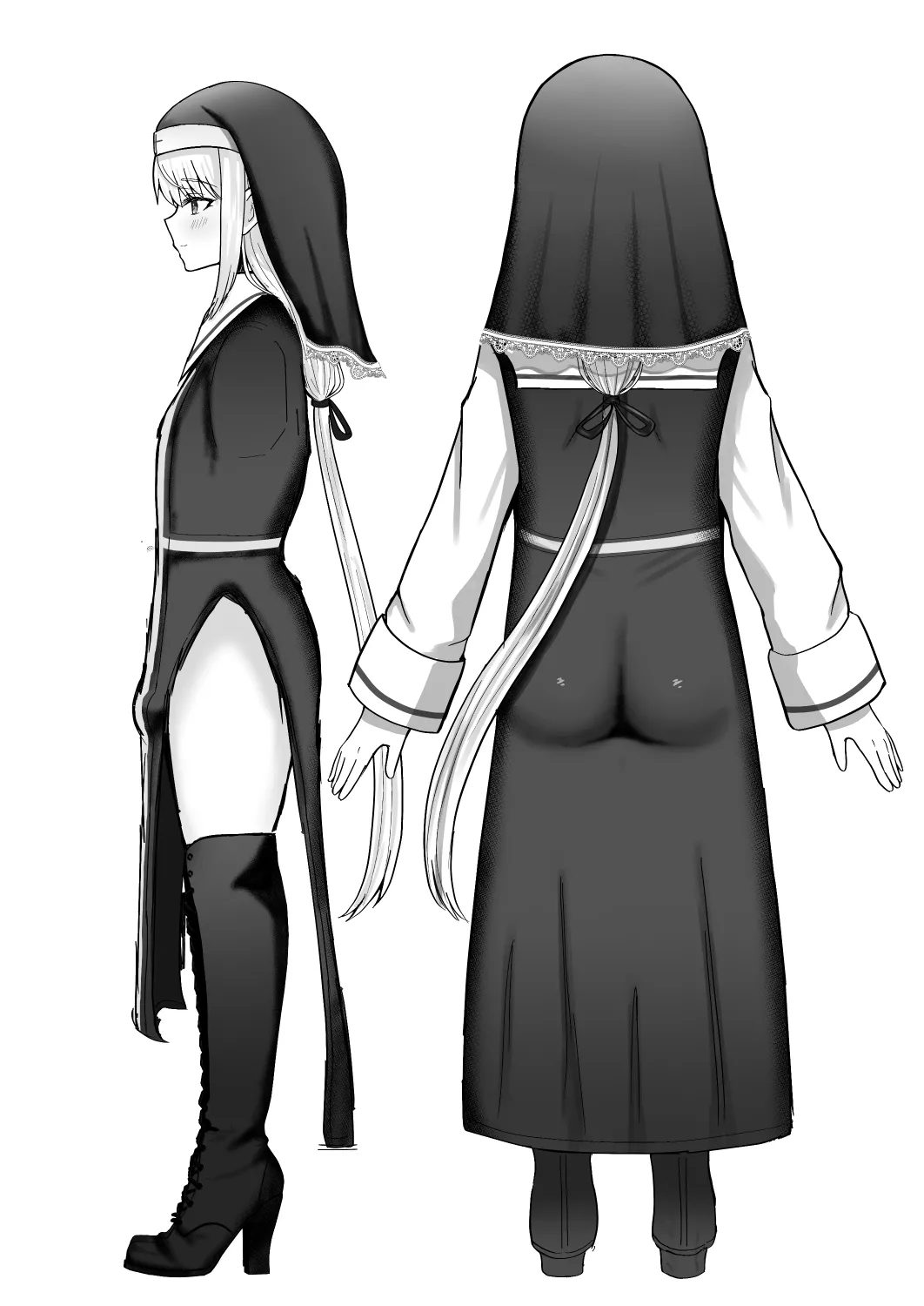 [Magical Manana (Manana)] Sister Otokonoko Minshuu no Mae de Shokushu ni Torawarete… | 男娘修女在民众面前被触手囚禁… [Chinese] [瑞树汉化组] [Digital] 图片编号 45