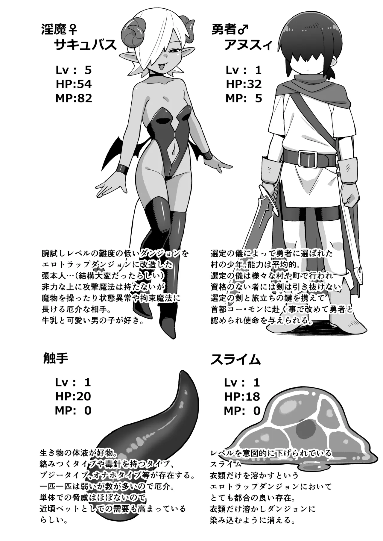 [Black Vinegar (Salsiccia Makino)] Mekakure Yuusha-kun Lv.1 to Succubus no Ero Trap Dungeon Lv.1 [Digital] 이미지 번호 35