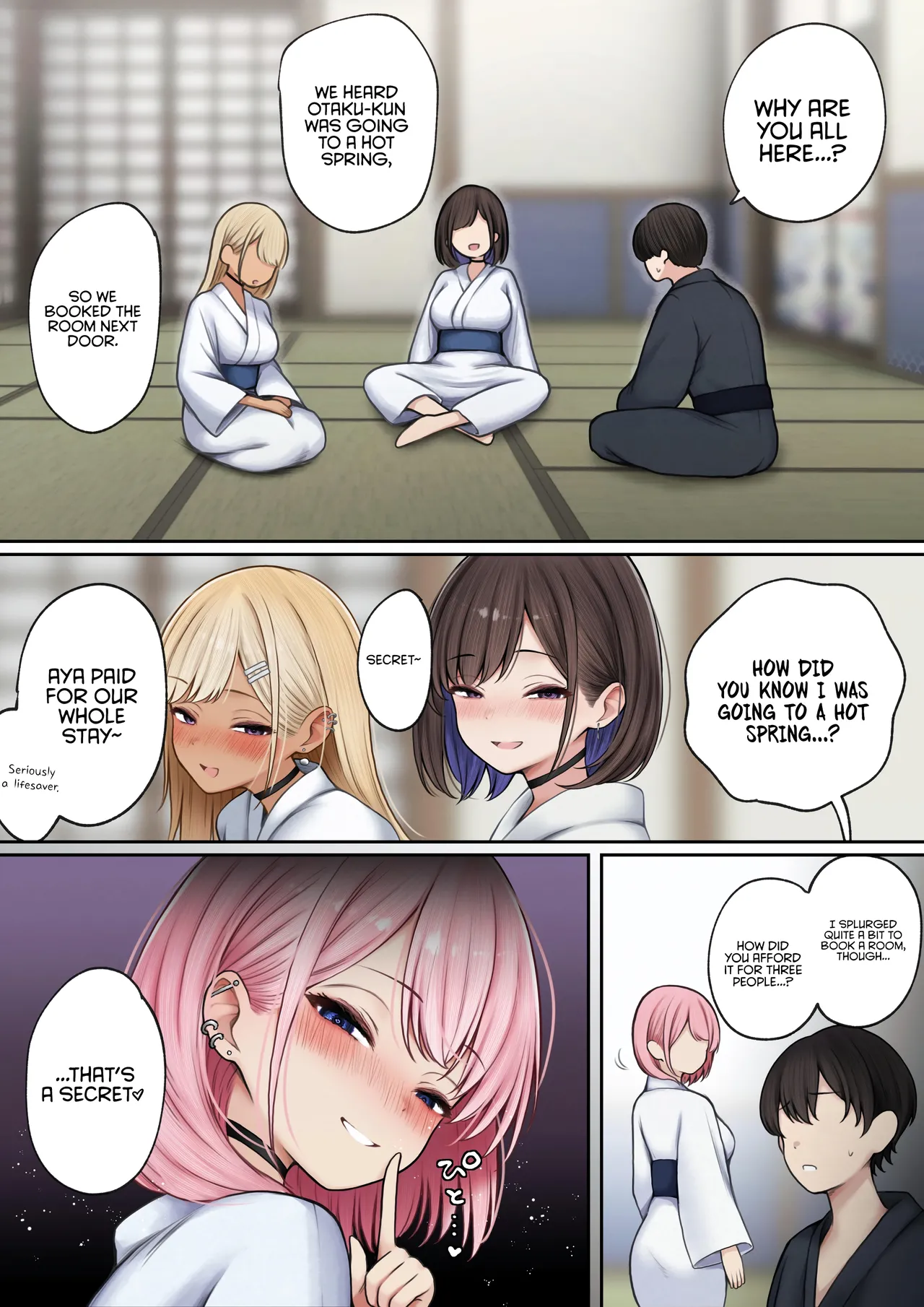 [SigMart (SigMa)] Boku no Heya ga Osananajimi Gyaru no Yari Heya ni Natta Hanashi Onsen Ryokan Hen | The story of how my bedroom became my gyaru childhood friend’s fuck-room: onsen ryokan book [English] [Rirare Translation] изображение № 10