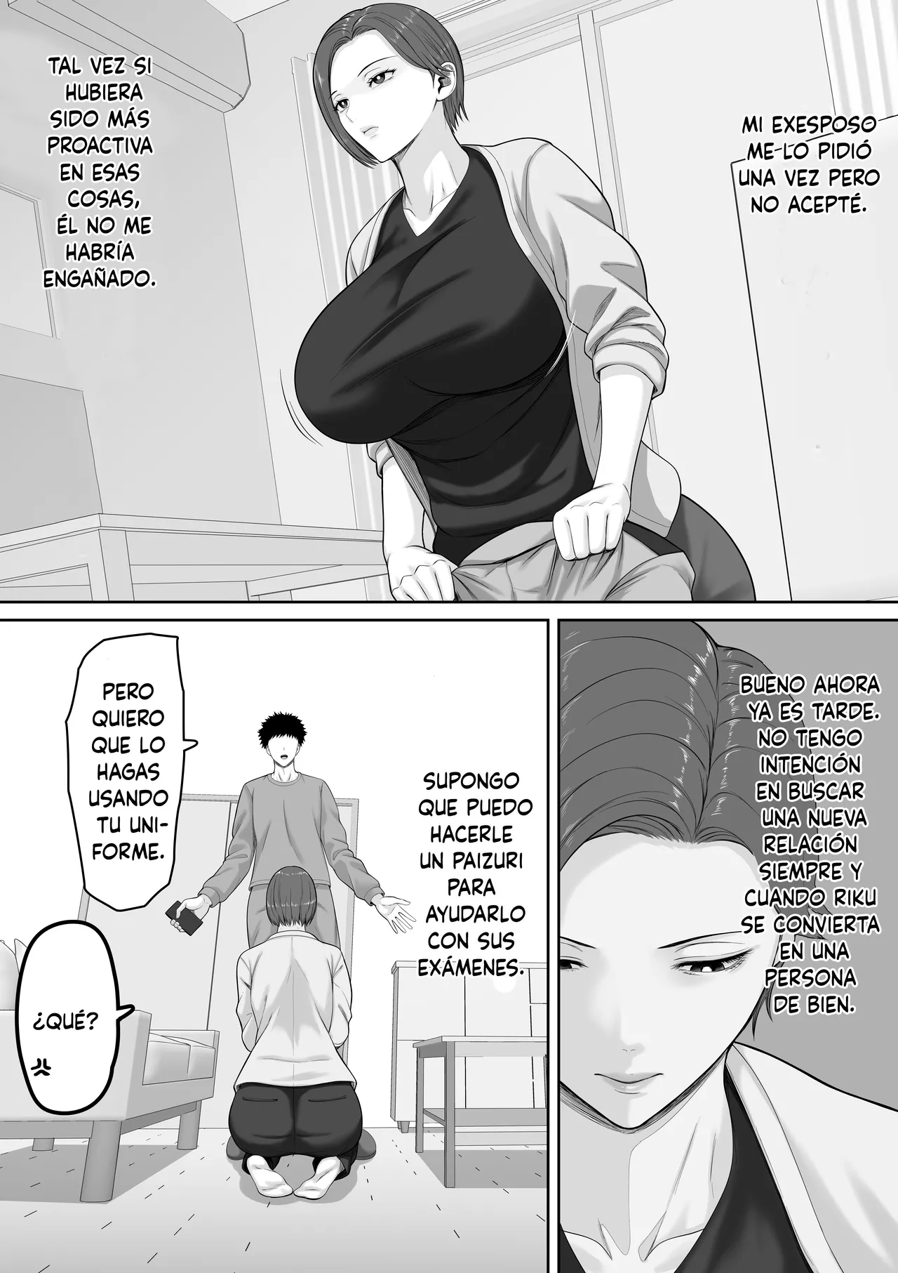 [Kuruto] Bakunyuudakedo majimena jyunsa buchou okaasanga oreno chinpowo chitsukokide nuitekureru hanashi [Spanish] 이미지 번호 24