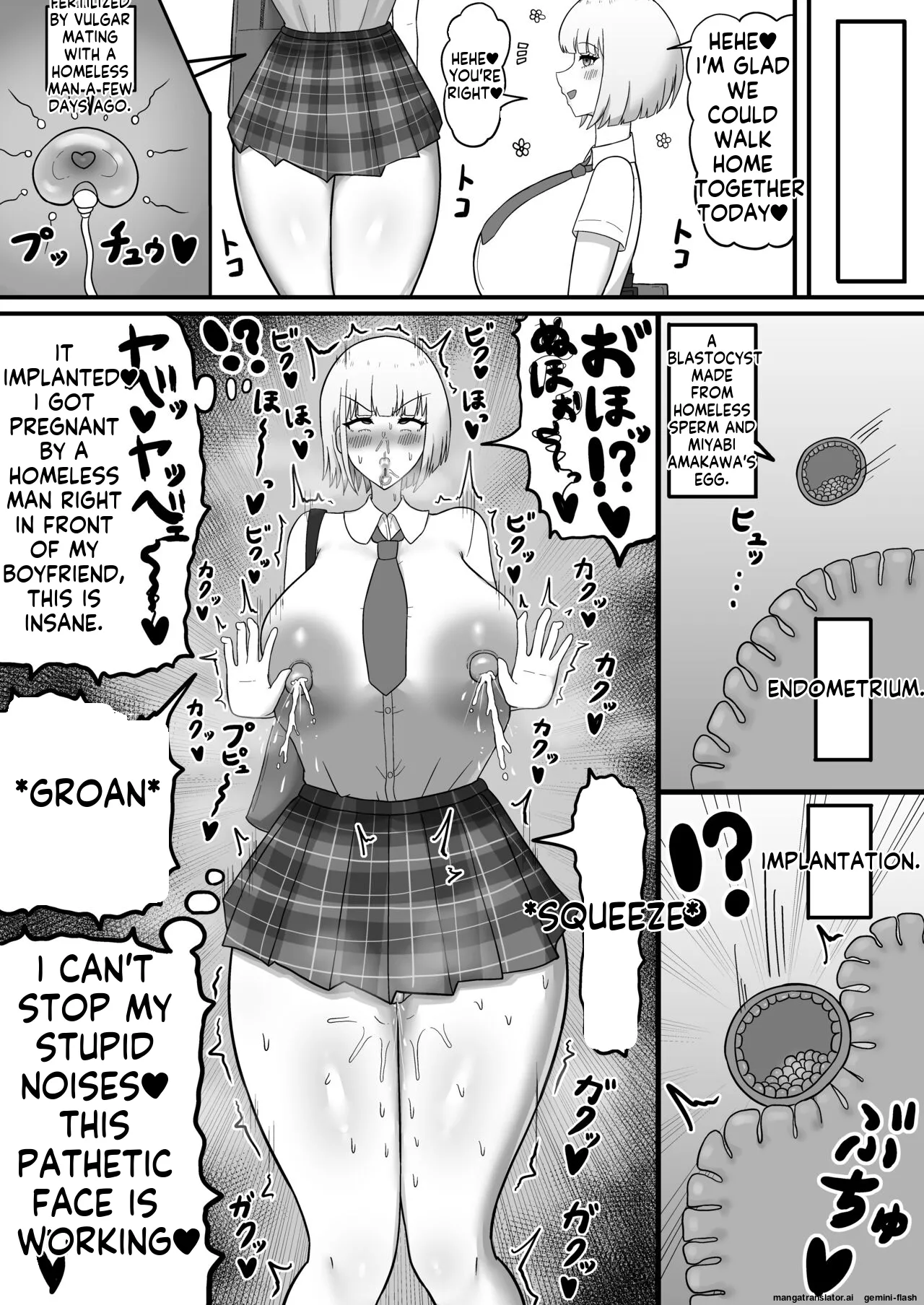 [Tanechikoya (Tanehijiri)] Ikemen Joshi no Volley-bu Kanojo ga Homeless ni Netorareru Hanashi [English] image number 21