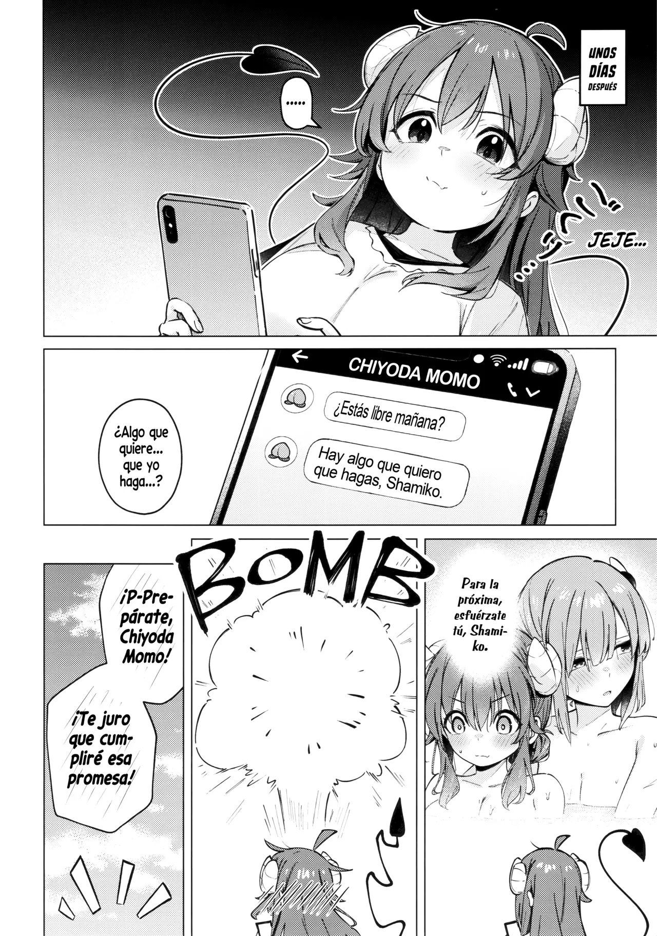 [Bochi Bochi no Ki (Borusiti)] El Malentendido de Shadow Mistress Yuko (Machikado Mazoku) [Spanish] 图片编号 44