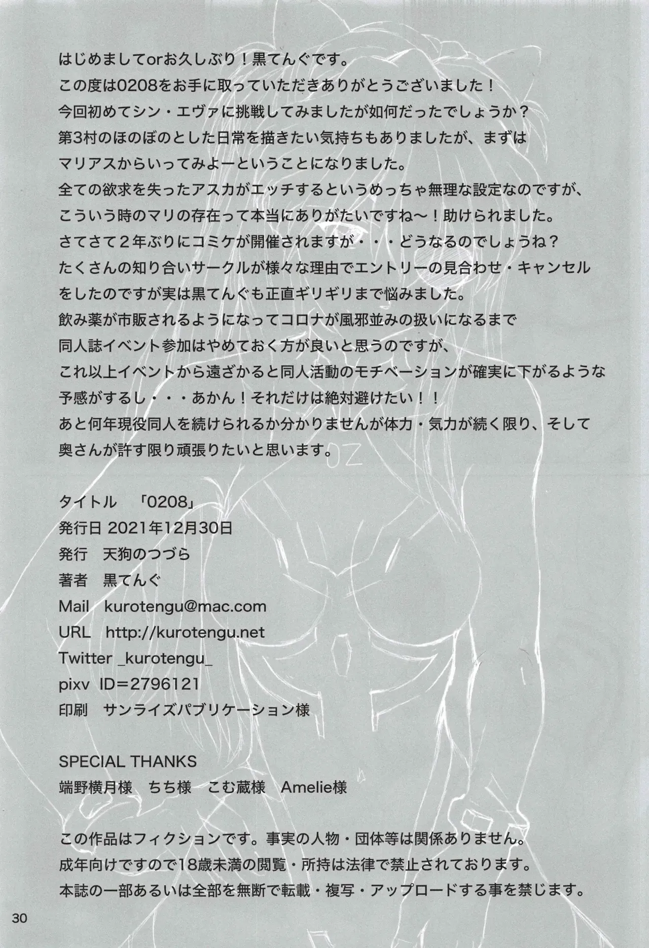 [TENGU NO TSUZURA (Kuro Tengu)] 0208 (Neon Genesis Evangelion) [Chinese] [叛逆个人汉化] 图片编号 29