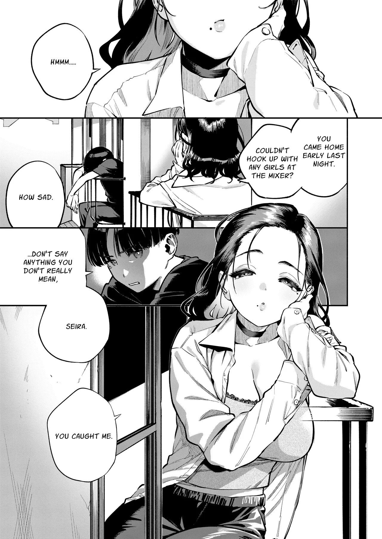 [Haraheridou (Herio)] Yojouhan no Femme Fatale - One-Room Femme Fatale | The Devilishness of a Small Room [English] [Guesswork] [Digital] 图片编号 2