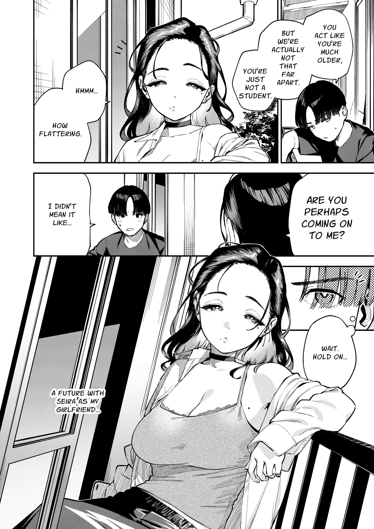 [Haraheridou (Herio)] Yojouhan no Femme Fatale - One-Room Femme Fatale | The Devilishness of a Small Room [English] [Guesswork] [Digital] 图片编号 5