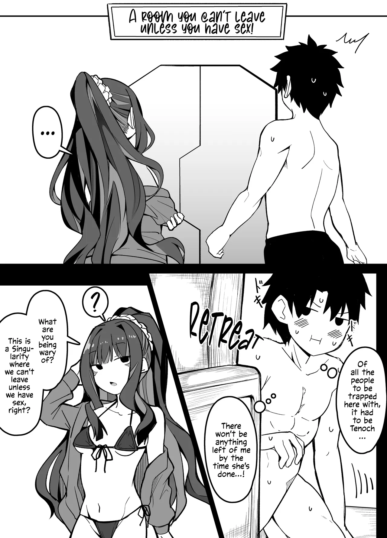 [Corundum] FGO Sex Shinai to Derarenai Heya Aru Aru (Fate/Grand Order) [English] 图片编号 1