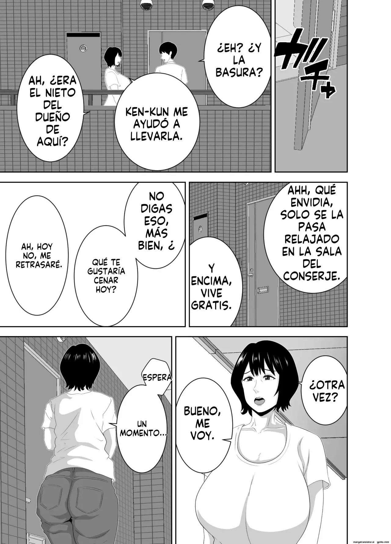 [Studio Macaron (Moeyama P-Man)] Wakai Kanrinin ni Otosareta Muchimuchi Hitozuma Jukujo｜Una mujer casada y regordeta se enamora de un joven cuidador [Spanish] [FallenSub] [MTL] 图片编号 6