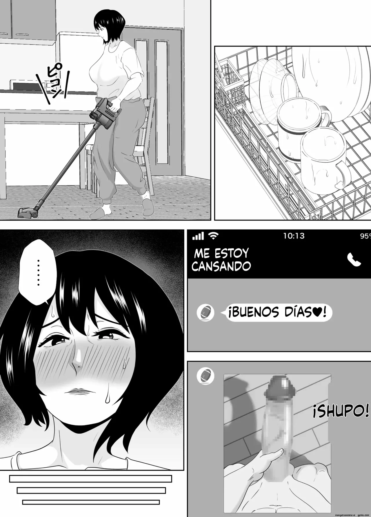 [Studio Macaron (Moeyama P-Man)] Wakai Kanrinin ni Otosareta Muchimuchi Hitozuma Jukujo｜Una mujer casada y regordeta se enamora de un joven cuidador [Spanish] [FallenSub] [MTL] 图片编号 40