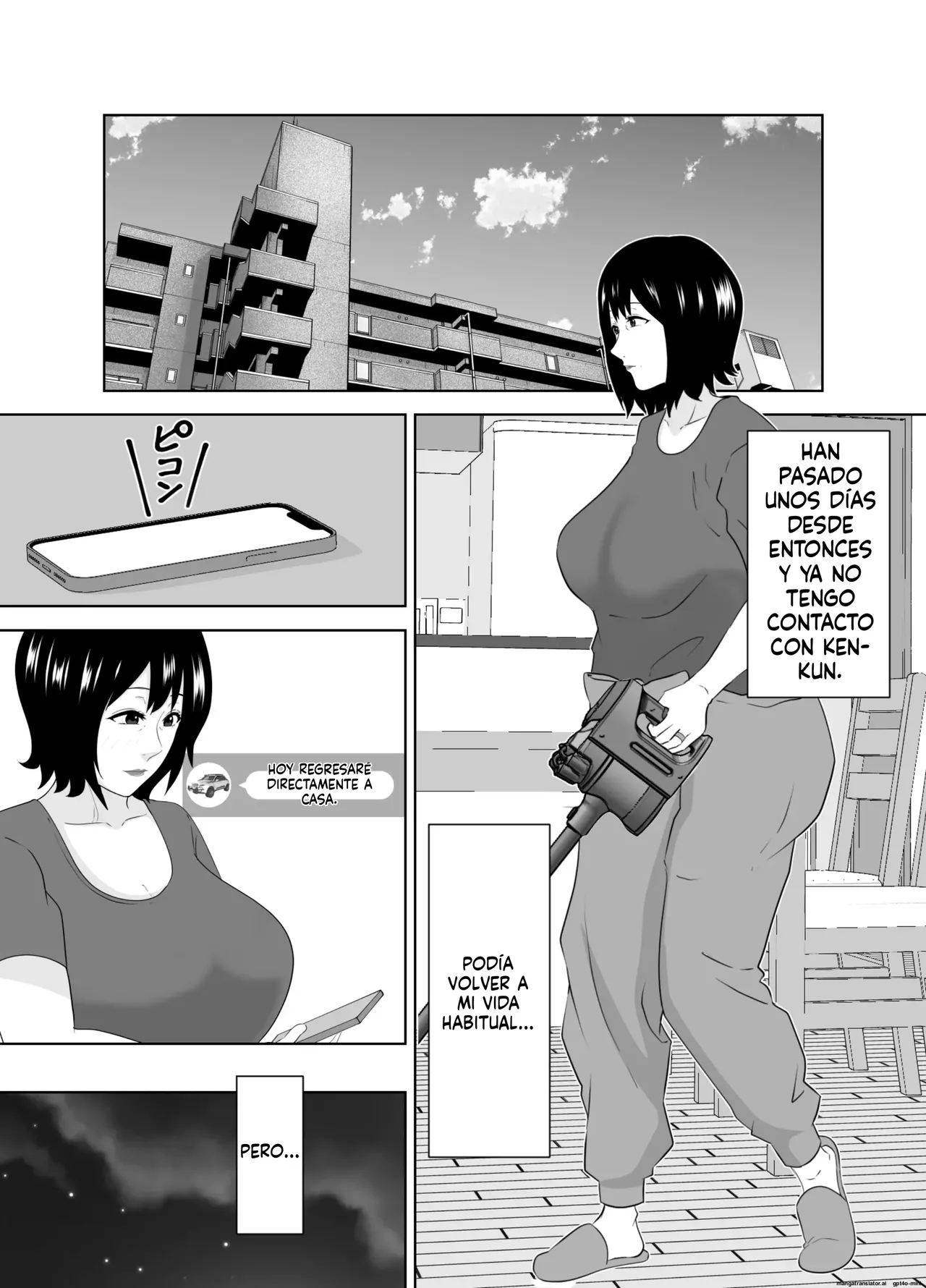 [Studio Macaron (Moeyama P-Man)] Wakai Kanrinin ni Otosareta Muchimuchi Hitozuma Jukujo｜Una mujer casada y regordeta se enamora de un joven cuidador [Spanish] [FallenSub] [MTL] 图片编号 65