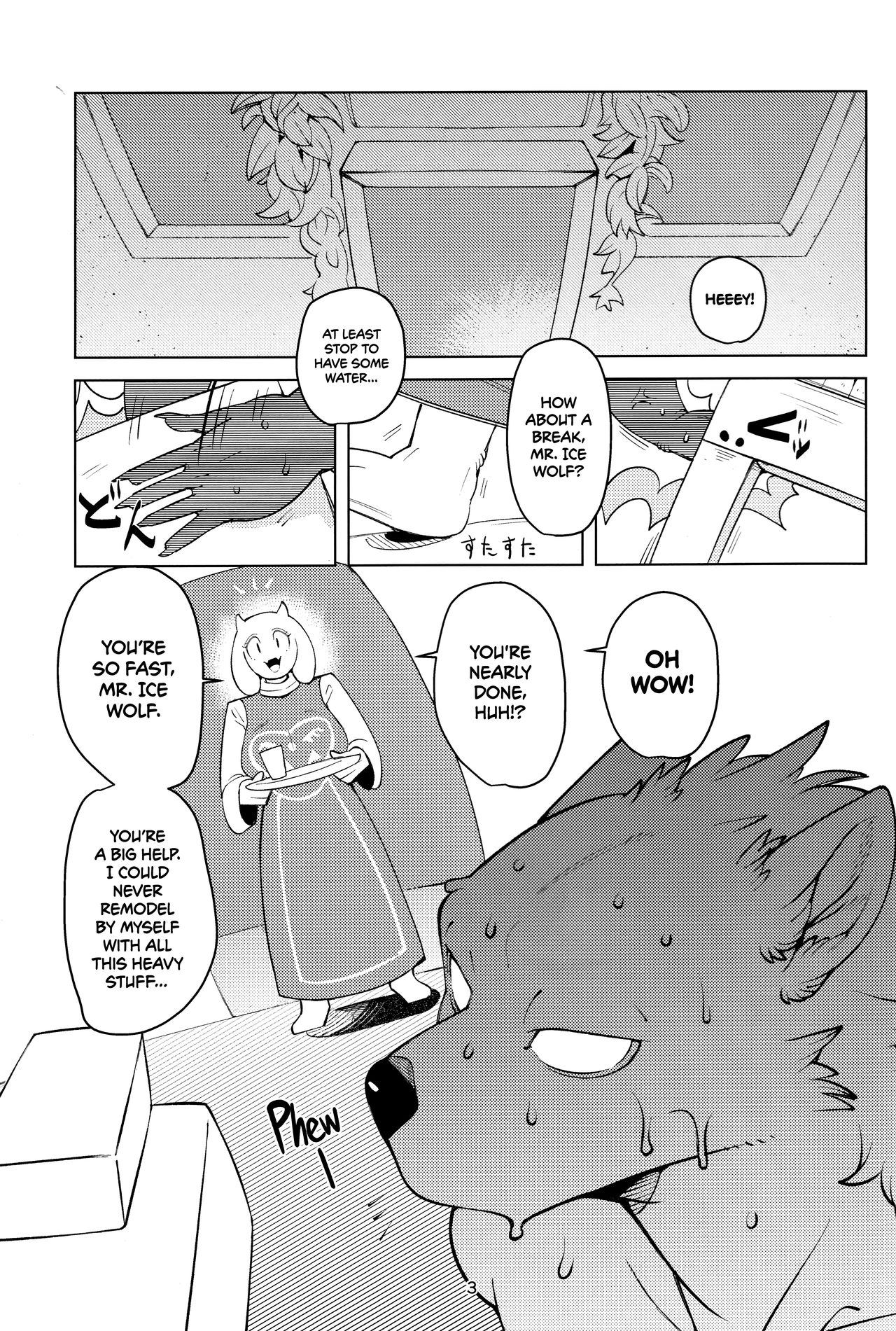 (Kemoket 8) [Kemono Ekaki no Kousoku 2 (Sindoll)] MomMomToriSoap (Undertale) [English] =TLL + mrwayne= [Decensored] 画像番号 2