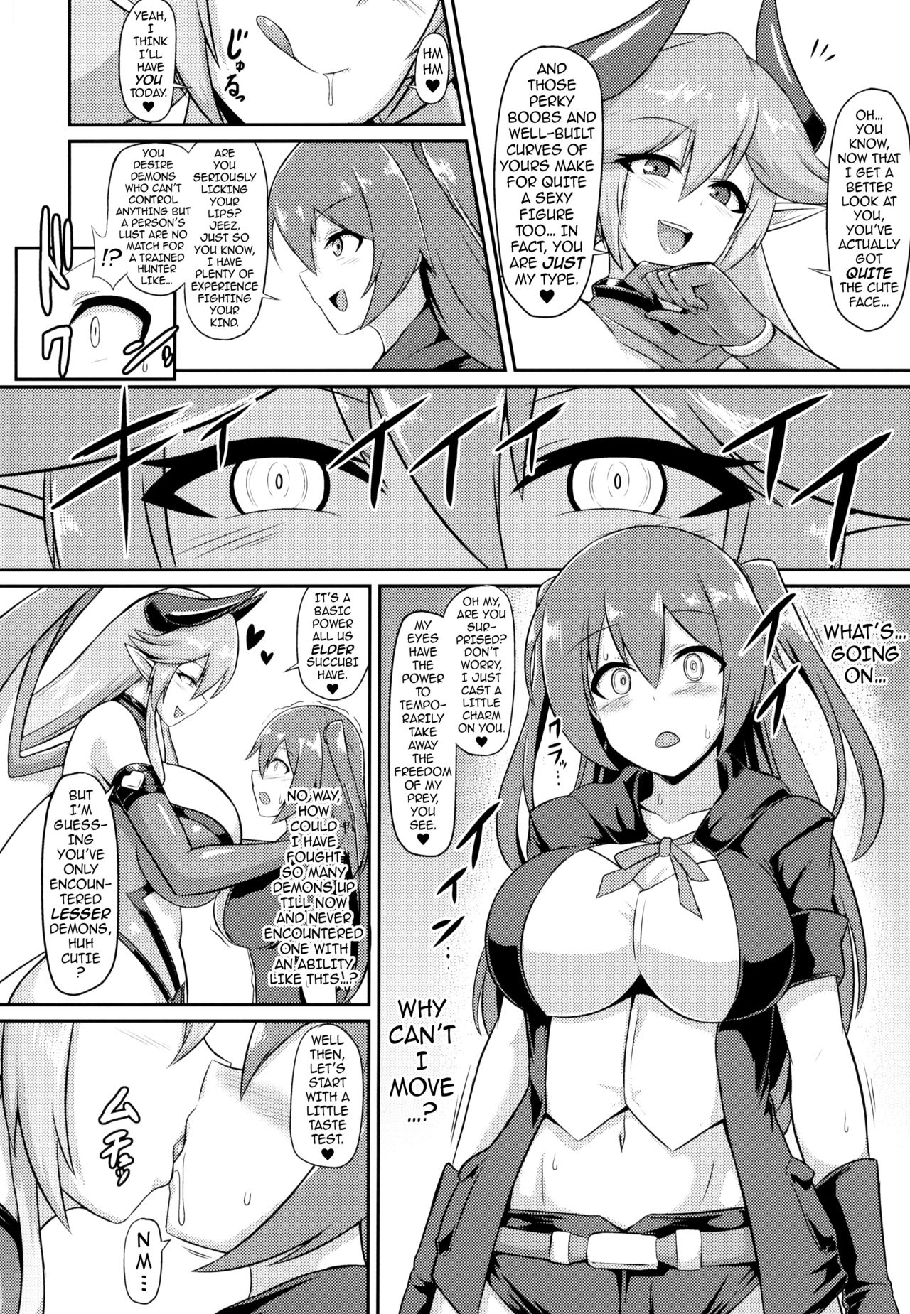 (COMIC1☆15) [Ikameshi Shokudou (Ikameshi)] Les Inma no Inmon Kairaku Choukyou | A Lesbian Succubus’s Lust Crest Pleasure Training [English] {darknight} изображение № 3