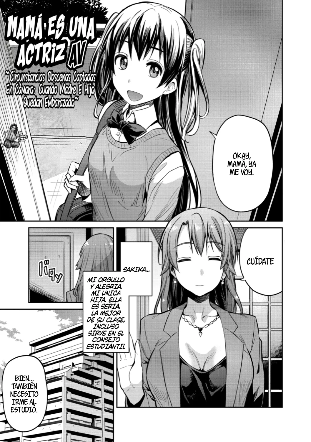 [Hinotsuki Neko] Mama wa AV Joyuu Kamera ga Toraeta Inran Jijou Haha to Musume ga Haramu Toki | Mamá Es Una Actriz AV 图片编号 1