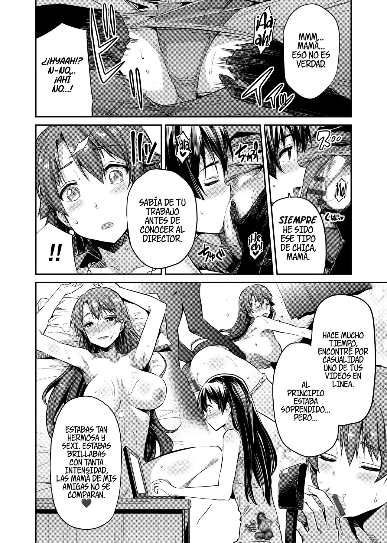 [Hinotsuki Neko] Mama wa AV Joyuu Kamera ga Toraeta Inran Jijou Haha to Musume ga Haramu Toki | Mamá Es Una Actriz AV 图片编号 12