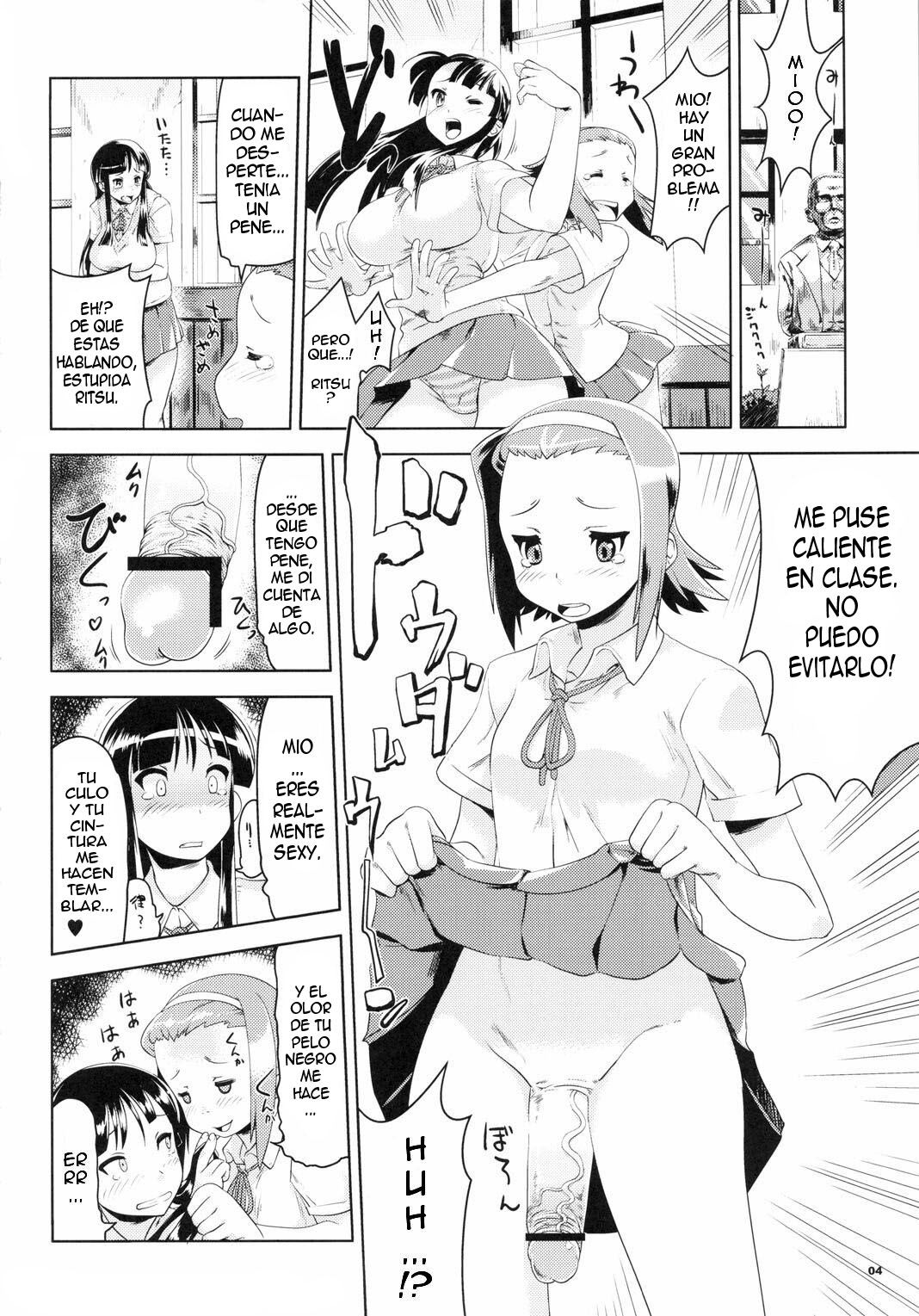 (C78) [Man Chin Low (COSiNE)] K-ON Drill Futanari! (K-ON!)  [Spanish] {OPPAI Fansub} imagen número 3