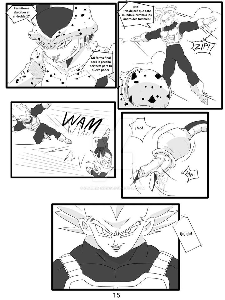 ¿Qué pasa si Cell absorbe ha 18 primero?(Creado:zombiebasher64) imagen número 15