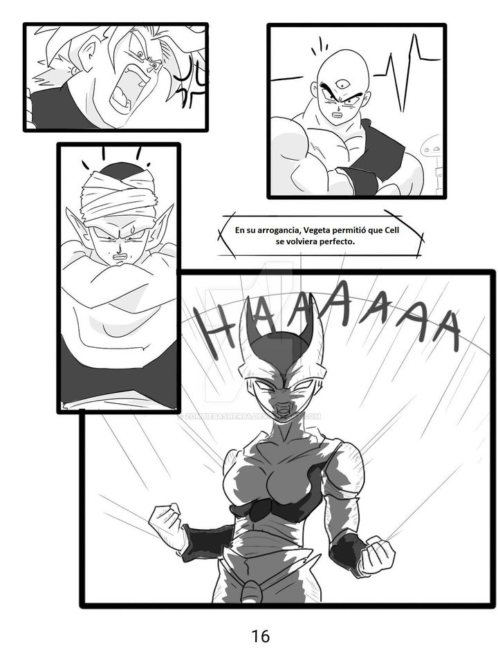 ¿Qué pasa si Cell absorbe ha 18 primero?(Creado:zombiebasher64) imagen número 16