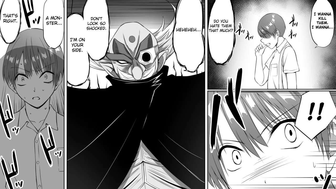 [Sankaku Batsumaru] Ijime no fukushu no tame ni sen'no kaijin no chikara o teniireta ore ga maho shojo o taosu made [English] [Fated Circle] numero di immagine  7