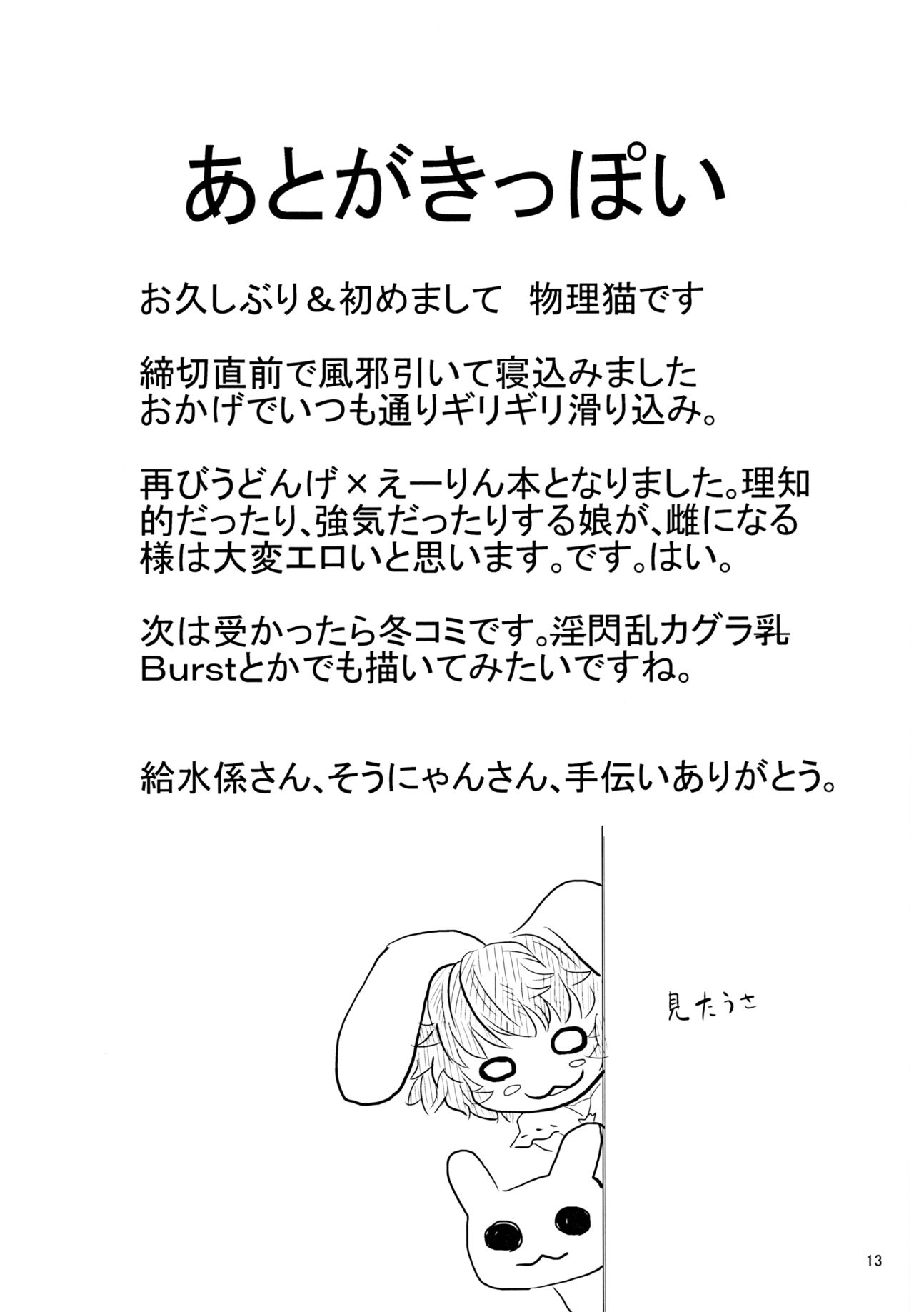 [Kakuu Byoutou (Butsuri Neko)] Shishou Ana (Touhou Project) [English] [hardcase8translates] [Digital] imagen número 14