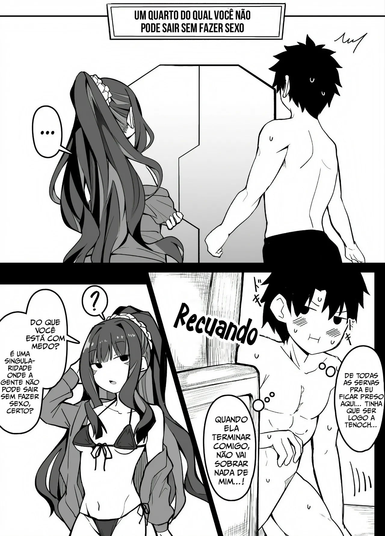 [Corundum] Ritsuka e Tlaloc estão presos em um quarto do qual não podem sair a menos que façam sexo (Fate/grand order) [Portuguese-BR] 图片编号 1