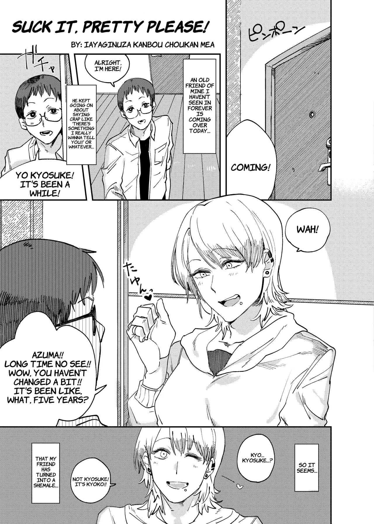 [Hakai Daiteikoku (Iayaginuza Kanbou Choukan Mea)] Suck It, Pretty Please! (Shemale & Mesu Danshi Goudoushi C's HAVEN 3 Ball) [English] [wdir] [Digital] изображение № 1