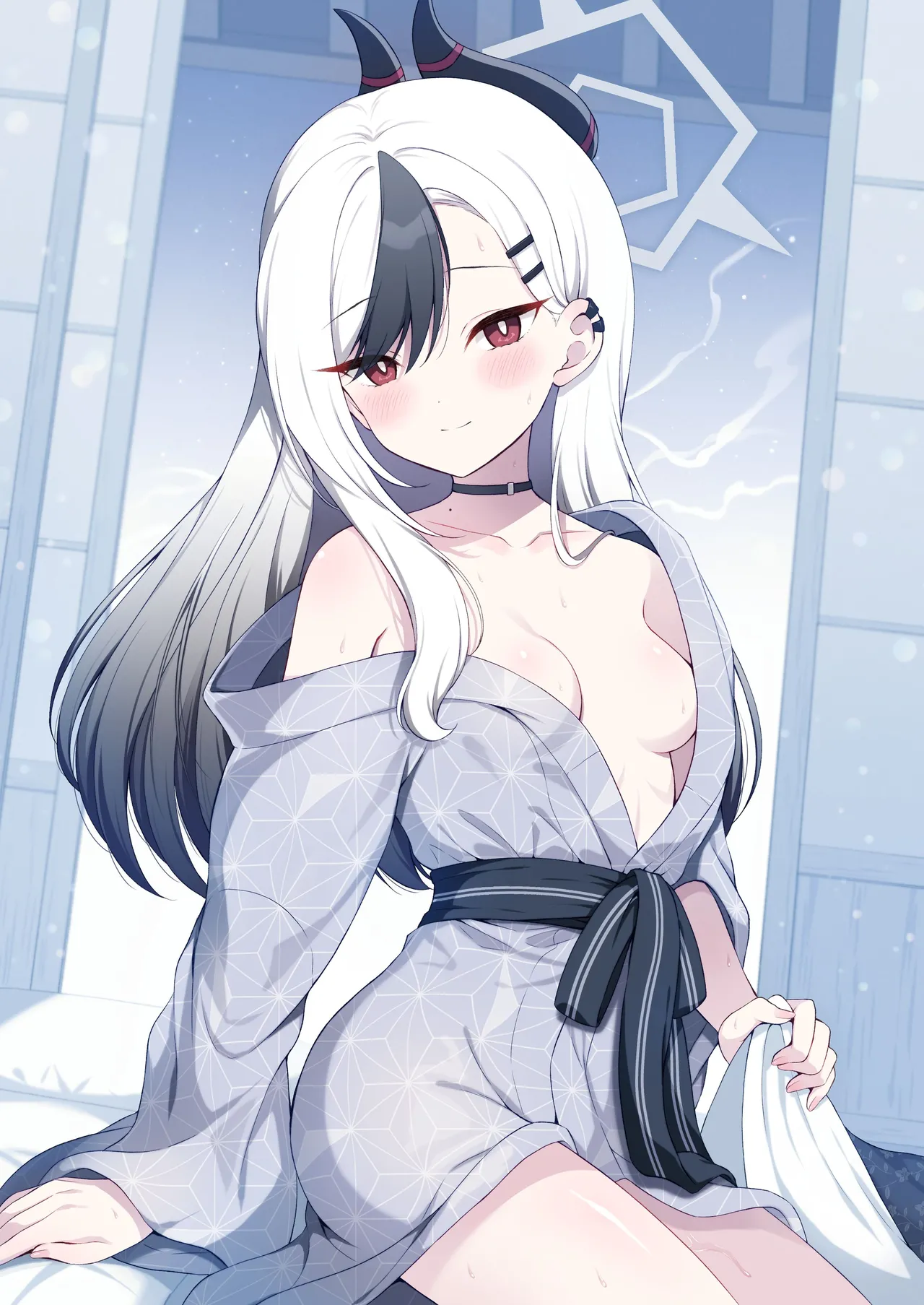 [Pandagaippiki. (Komi Zumiko)] Onsen Kayoko to Amatoro Ecchi + Kayoko to Sensei ga Onamiseshiau Ohanashi (Blue Archive) [English] [SDTLs] [Digital] 图片编号 32