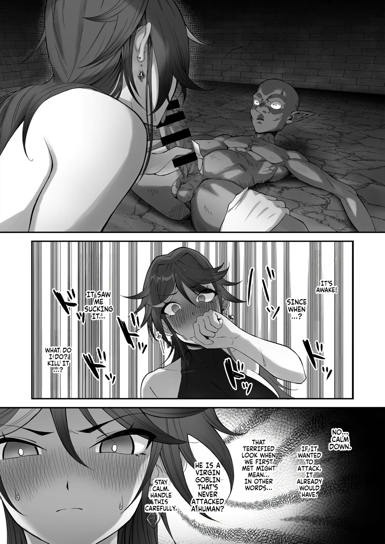 [Dekai Buki wa Roman (Tekkai Blade)] Inmon o Fuyo Sareta kara Goblin o Tsukatta Hanashi | The tale of how I got a lewd crest and used a coblin because of it! [English] [Fallen Games] image number 20