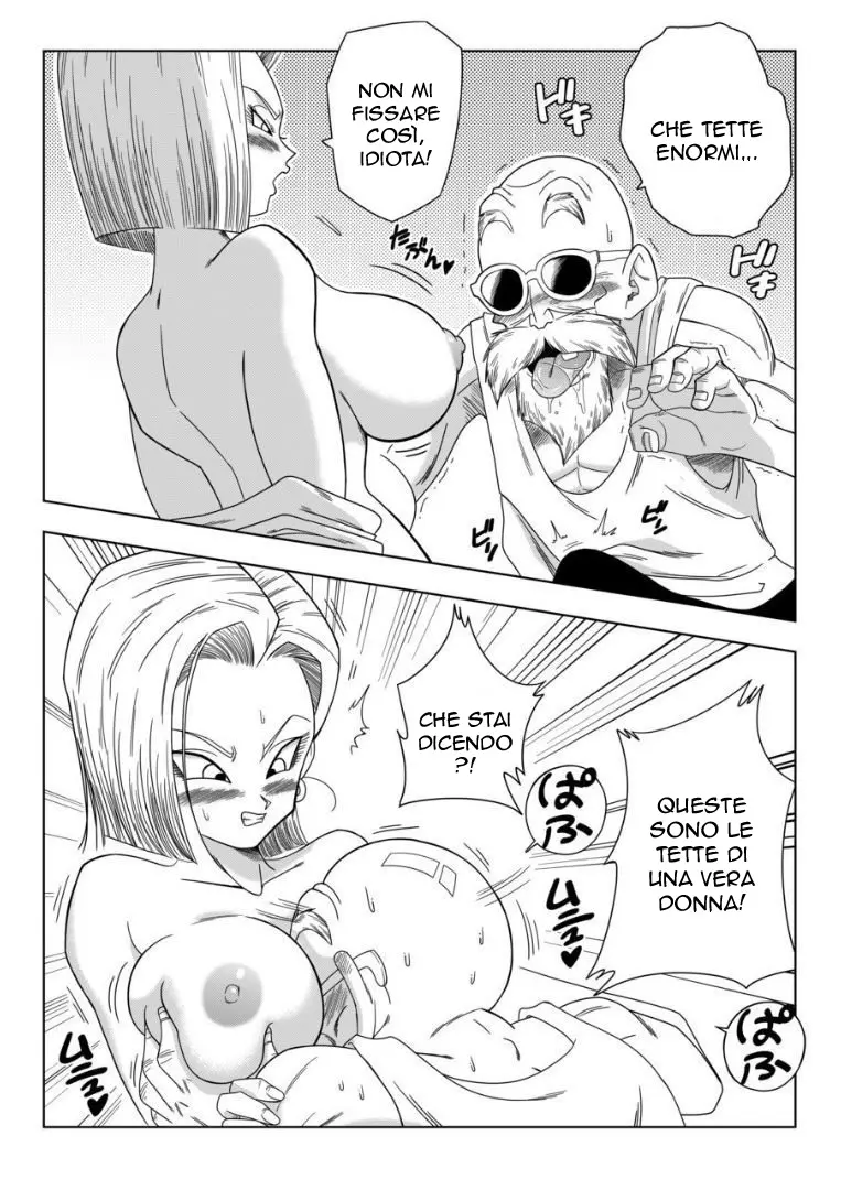 [Yamamoto] 18-gou vs Kame Sennin | Il Patto tra C-18 e Il Maestro Muten (Dragon Ball Z) [Italian] изображение № 7