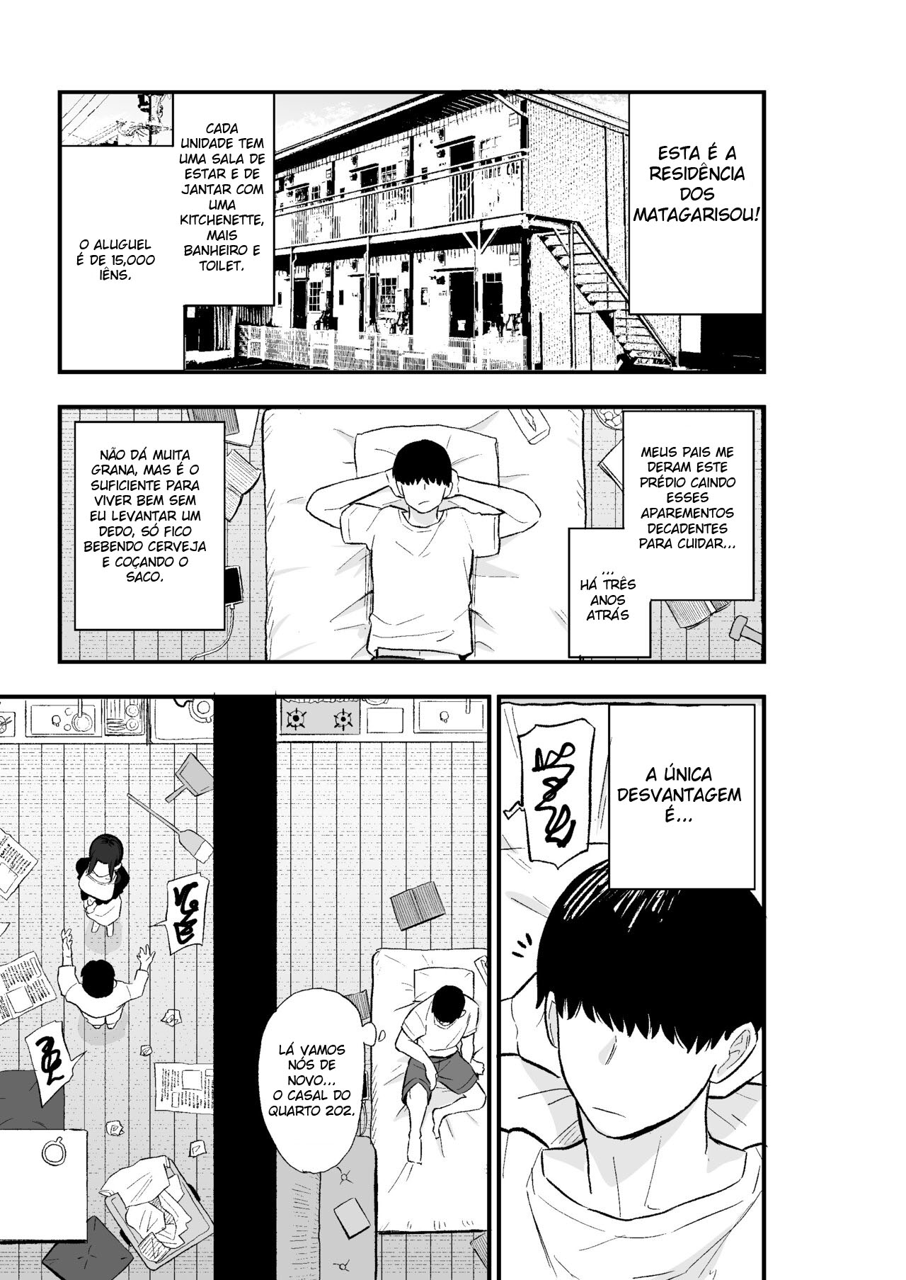 [Kamejirouya-san (Kametaro)] Taihai Tsuma꞉ Taihaikei Hitotsuma o Yachin Kawari ni Koki Tsukaeru Hanashi ｜ A mulher casada que se vendeu para pagar o aluguel [Portuguese-BR] 图片编号 6