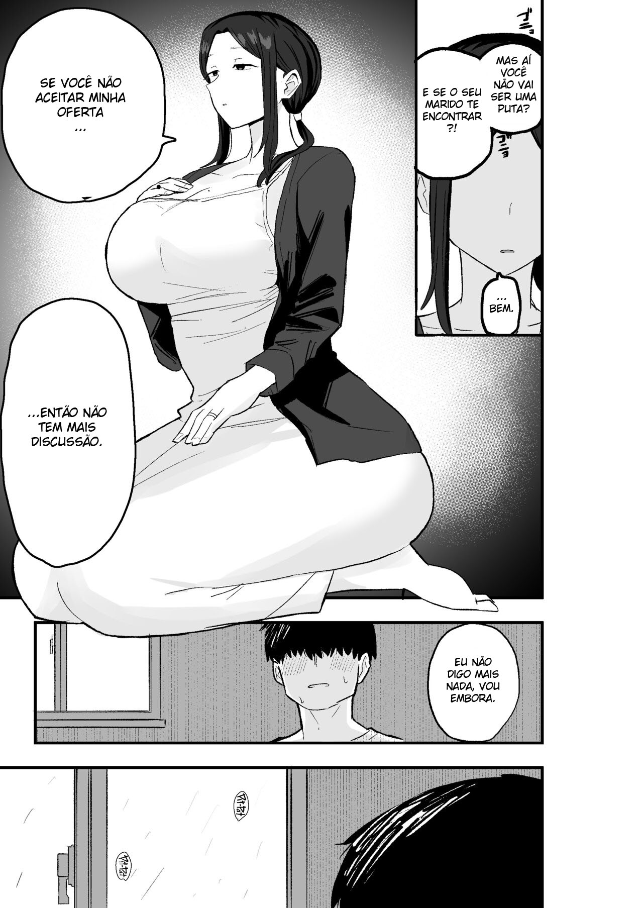 [Kamejirouya-san (Kametaro)] Taihai Tsuma꞉ Taihaikei Hitotsuma o Yachin Kawari ni Koki Tsukaeru Hanashi ｜ A mulher casada que se vendeu para pagar o aluguel [Portuguese-BR] 图片编号 14