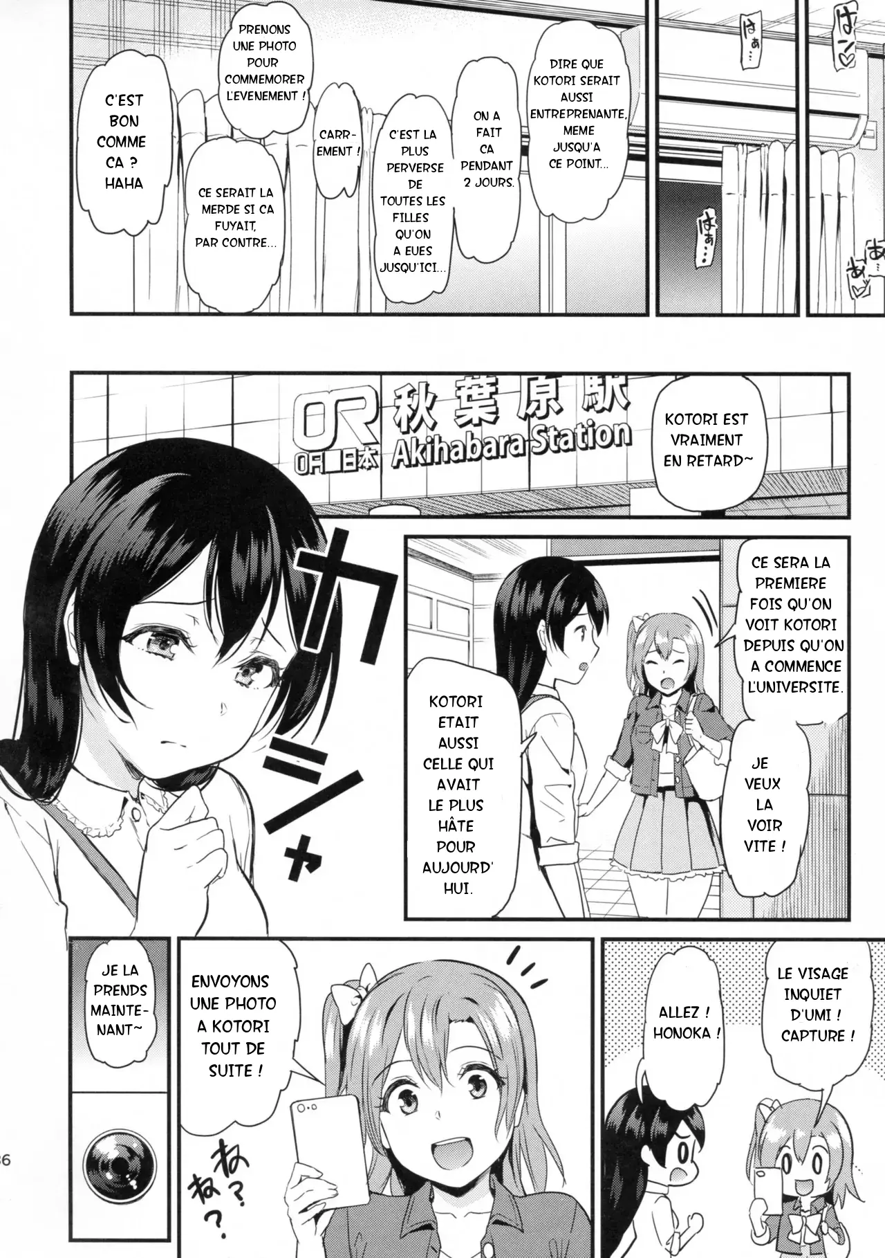 (C92) [Dai 6 Kichi (Kichirock)] Joshidaisei Minami Kotori no YariCir Jikenbo Case. 1  College Girl Kotori Minami's Hookup Circle Incident Record Book Case. 1 (Love Live!) [French] 图片编号 35