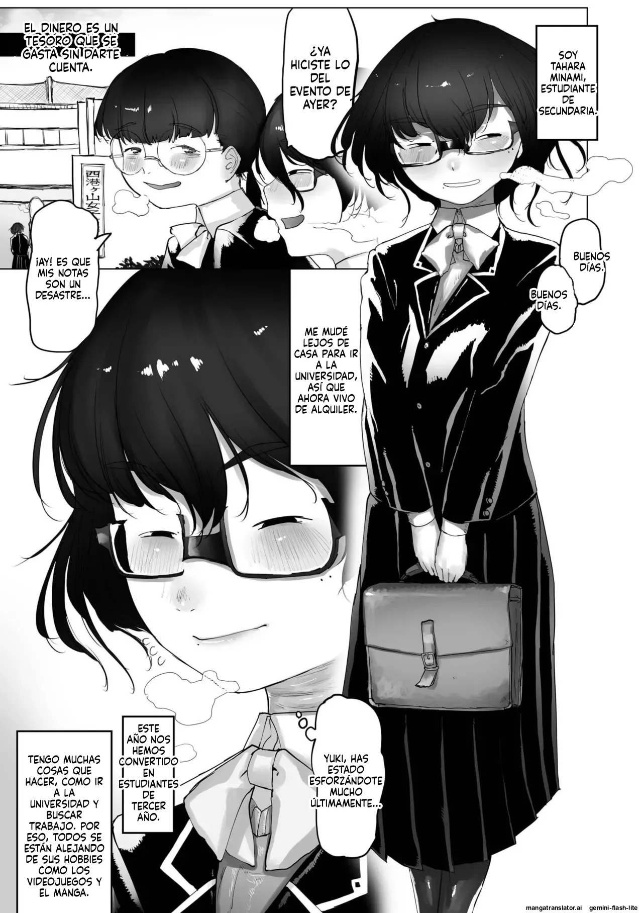 [Keishoryaku] Jimi Iro Immoral 1-2｜Nerds Pervertidas 1-2 [Spanish] [FallenSub] [Digital] [MTL] imagen número 2