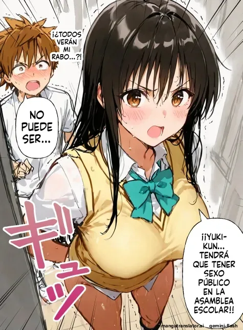 [Netorare Sanshirou] Nakadashi Ninshin ga Hissu Kamokku!  To LOVE-Ru Gakuen ~Kotegawa Yui Lala Hen~ | ¡La cremita vaginal es materia obligatoria! ~Yui Kotegawa...  (To LOVE-Ru) [Spanish] [MTL] [AI Generated] image number 10