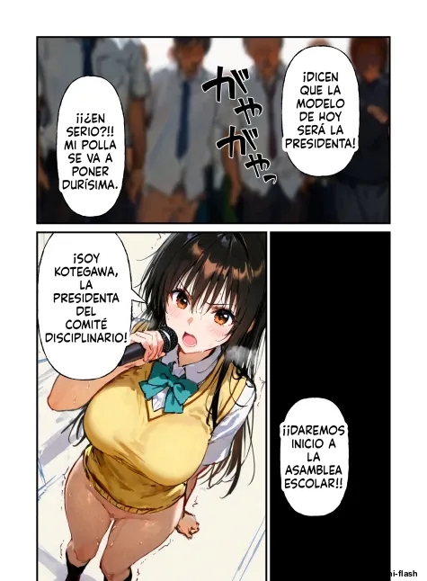 [Netorare Sanshirou] Nakadashi Ninshin ga Hissu Kamokku!  To LOVE-Ru Gakuen ~Kotegawa Yui Lala Hen~ | ¡La cremita vaginal es materia obligatoria! ~Yui Kotegawa...  (To LOVE-Ru) [Spanish] [MTL] [AI Generated] image number 11