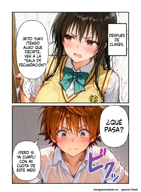 [Netorare Sanshirou] Nakadashi Ninshin ga Hissu Kamokku!  To LOVE-Ru Gakuen ~Kotegawa Yui Lala Hen~ | ¡La cremita vaginal es materia obligatoria! ~Yui Kotegawa...  (To LOVE-Ru) [Spanish] [MTL] [AI Generated] image number 30