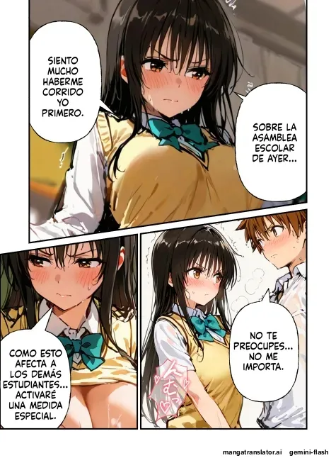 [Netorare Sanshirou] Nakadashi Ninshin ga Hissu Kamokku!  To LOVE-Ru Gakuen ~Kotegawa Yui Lala Hen~ | ¡La cremita vaginal es materia obligatoria! ~Yui Kotegawa...  (To LOVE-Ru) [Spanish] [MTL] [AI Generated] image number 31