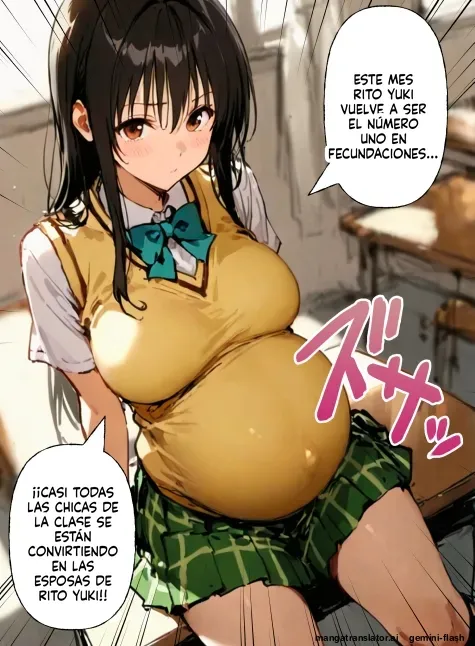[Netorare Sanshirou] Nakadashi Ninshin ga Hissu Kamokku!  To LOVE-Ru Gakuen ~Kotegawa Yui Lala Hen~ | ¡La cremita vaginal es materia obligatoria! ~Yui Kotegawa...  (To LOVE-Ru) [Spanish] [MTL] [AI Generated] image number 71