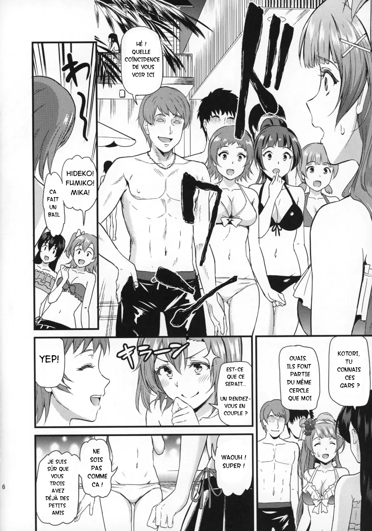 (C93) [Dai 6 Kichi (Kichirock)] Joshidaisei Minami Kotori no YariCir Jikenbo Case. 2  College Girl Kotori Minami's Hookup Circle Files Case #2 (Love Live!) [Kiirr0] [French] 6eme image