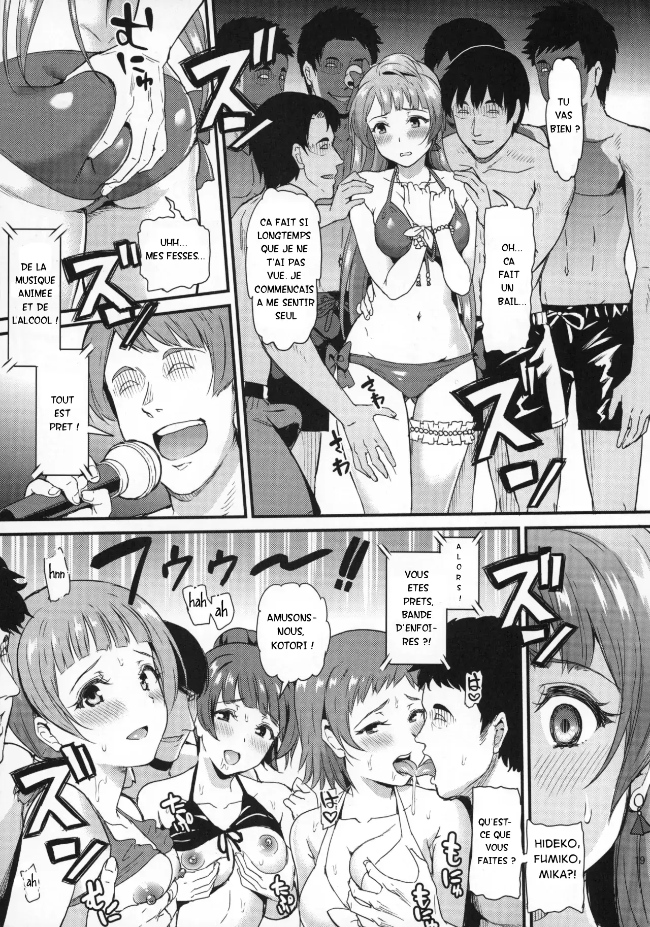 (C93) [Dai 6 Kichi (Kichirock)] Joshidaisei Minami Kotori no YariCir Jikenbo Case. 2  College Girl Kotori Minami's Hookup Circle Files Case #2 (Love Live!) [Kiirr0] [French] 19eme image