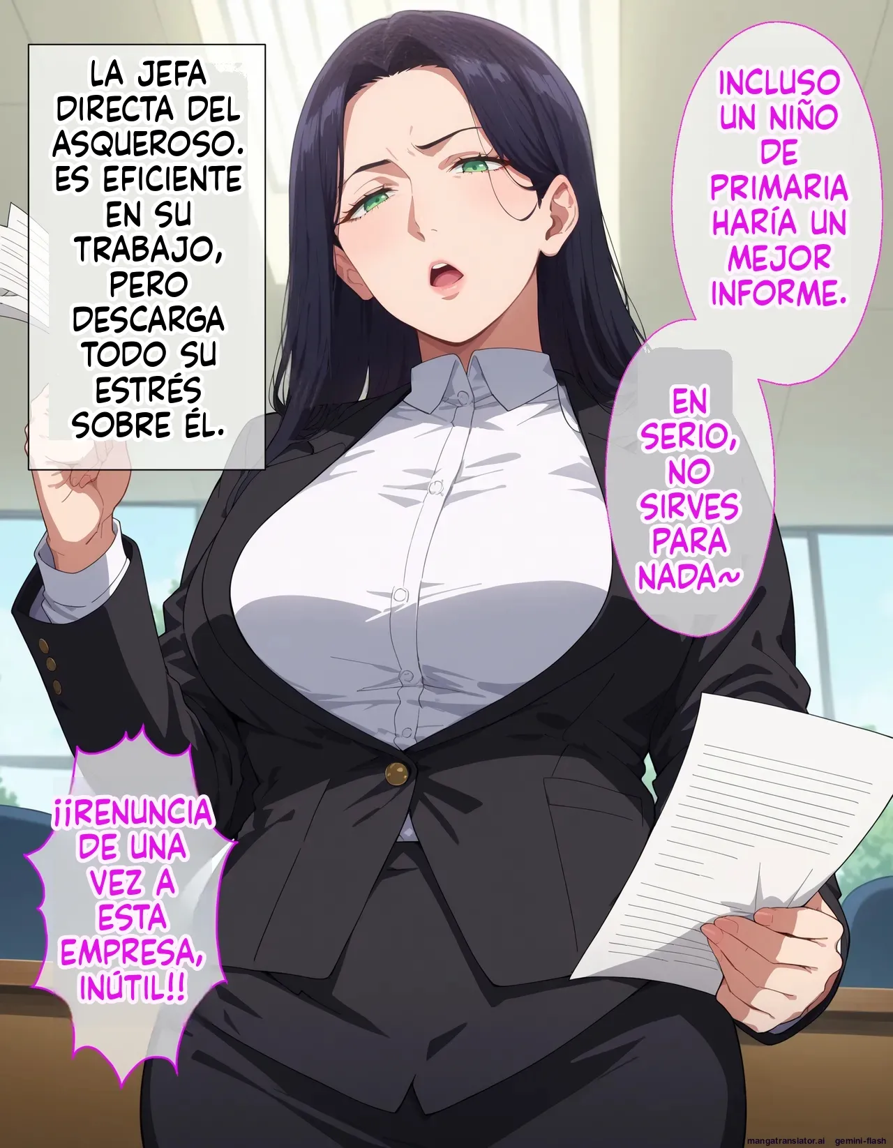 Saimin Oji-san ni Shihai Sareta Onna ~Kanochi Joushi Hen (Spanish) MTL 3eme image