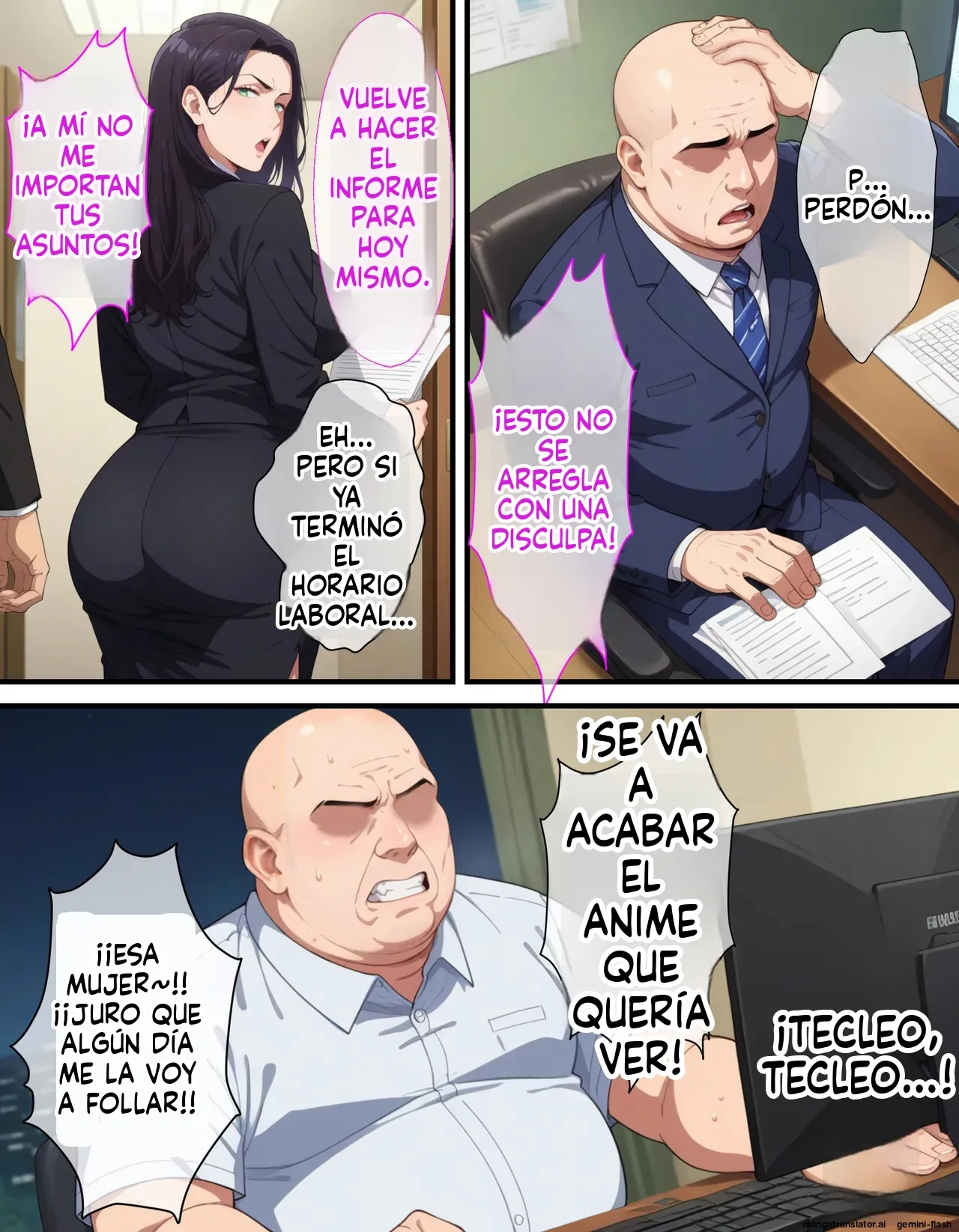 Saimin Oji-san ni Shihai Sareta Onna ~Kanochi Joushi Hen (Spanish) MTL 4eme image