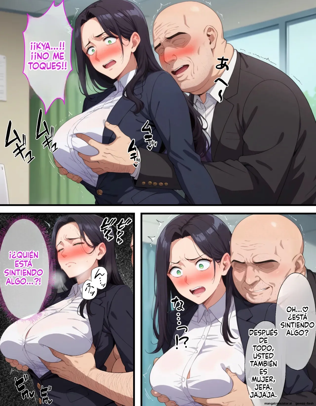 Saimin Oji-san ni Shihai Sareta Onna ~Kanochi Joushi Hen (Spanish) MTL 11eme image