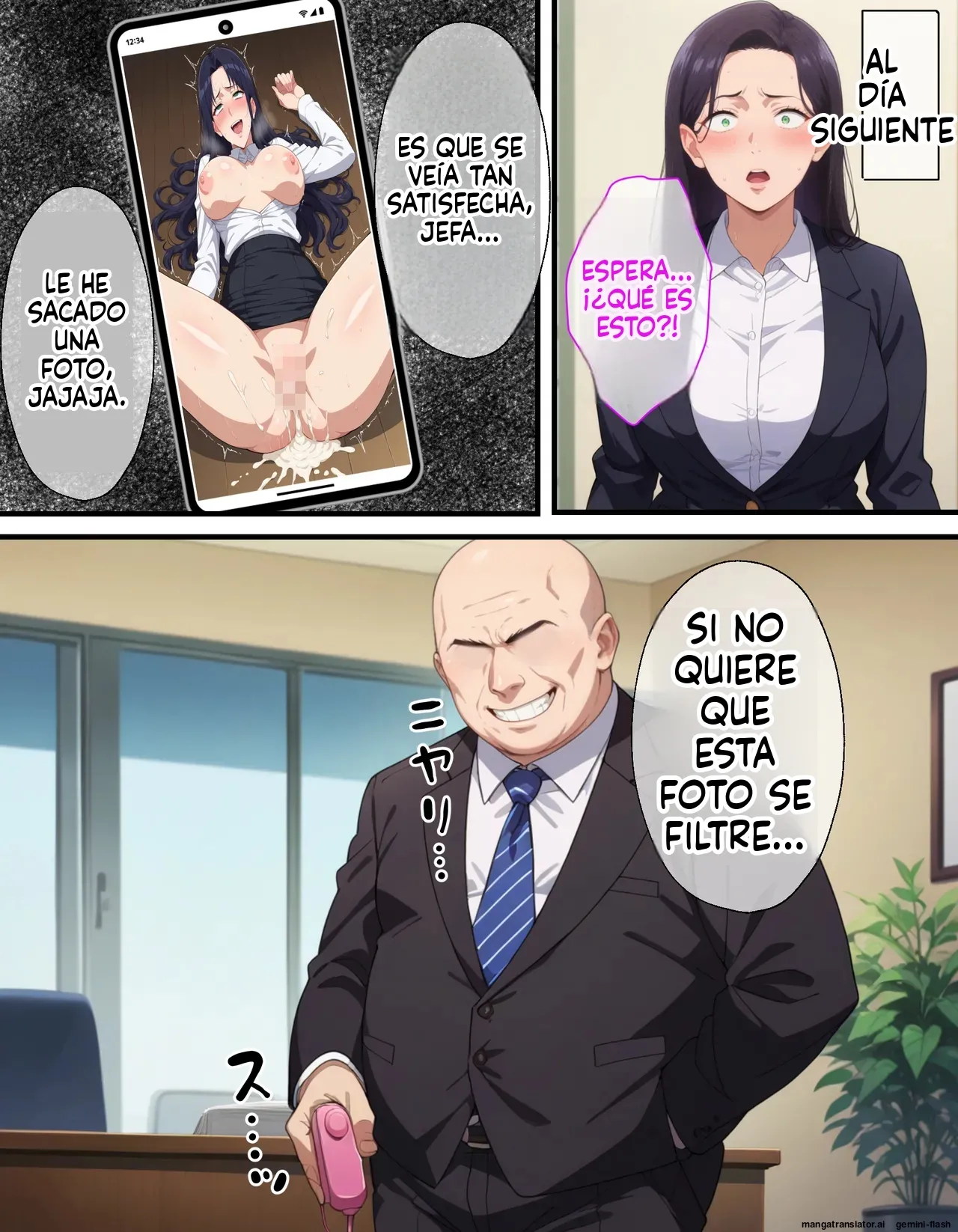 Saimin Oji-san ni Shihai Sareta Onna ~Kanochi Joushi Hen (Spanish) MTL 23eme image