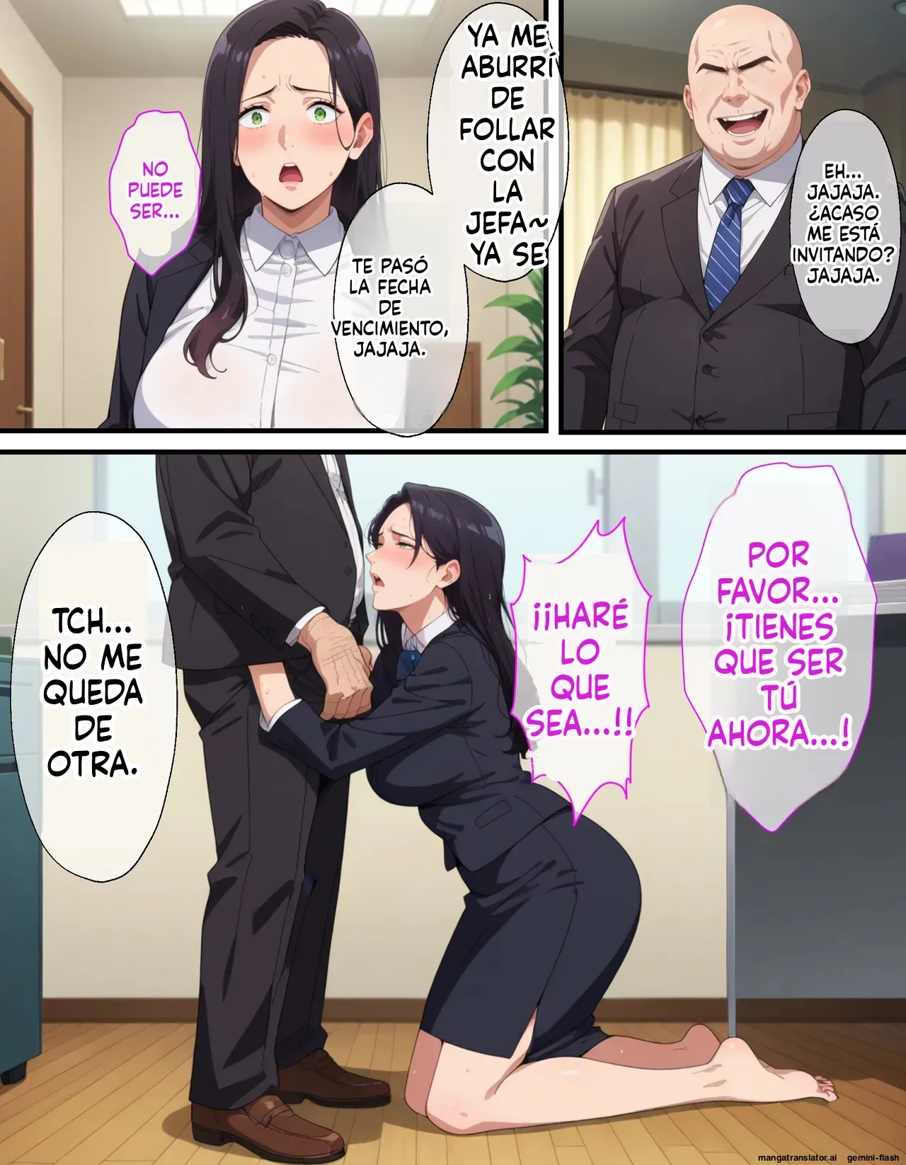 Saimin Oji-san ni Shihai Sareta Onna ~Kanochi Joushi Hen (Spanish) MTL 43eme image