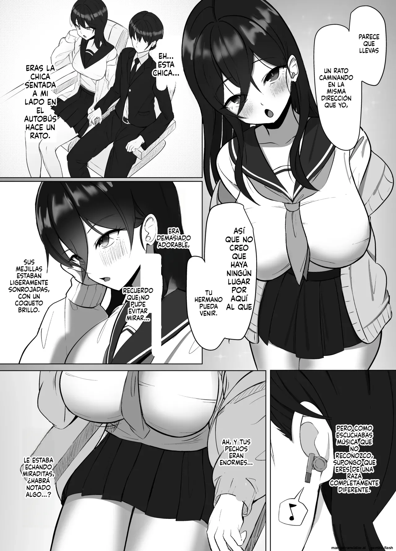 Seiso Datta Osananajimi ga, Kyonyuu de Ecchi ni Seichou Shiteta Hanashi (Spanish) MTL 4eme image