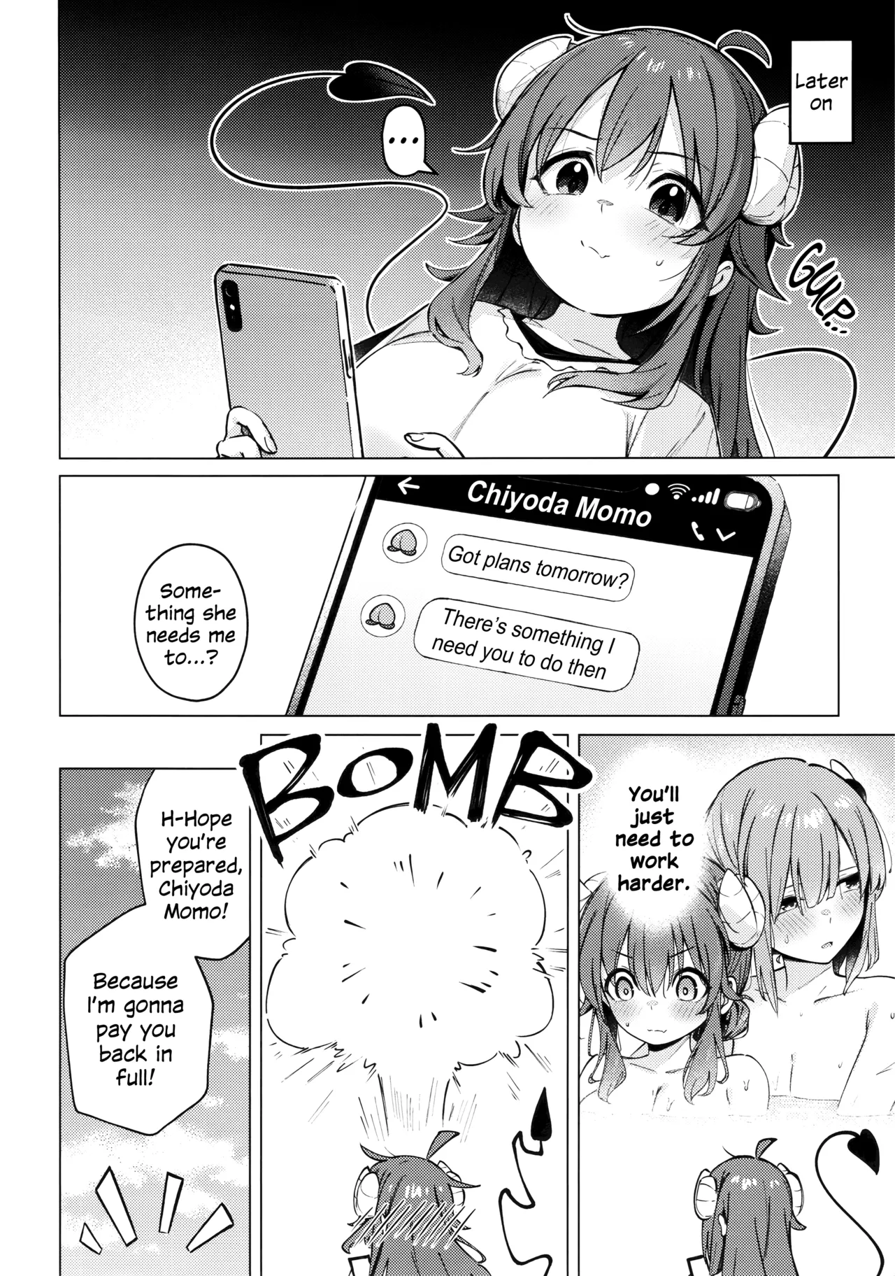 [Bochi Bochi no Ki (Borusiti)] Shadow Misunderstanding Yuko (Machikado Mazoku) [English] 43eme image