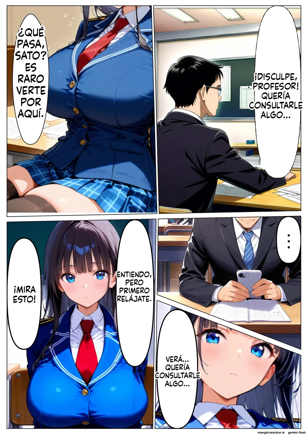 [Yuiyui House] Kimi wa Boku no Mono ~ JK Saimin Keikaku | Eres mía: el plan de hipnosis para la colegiala  [Spanish] [MTL]  [AI Generated] 5eme image
