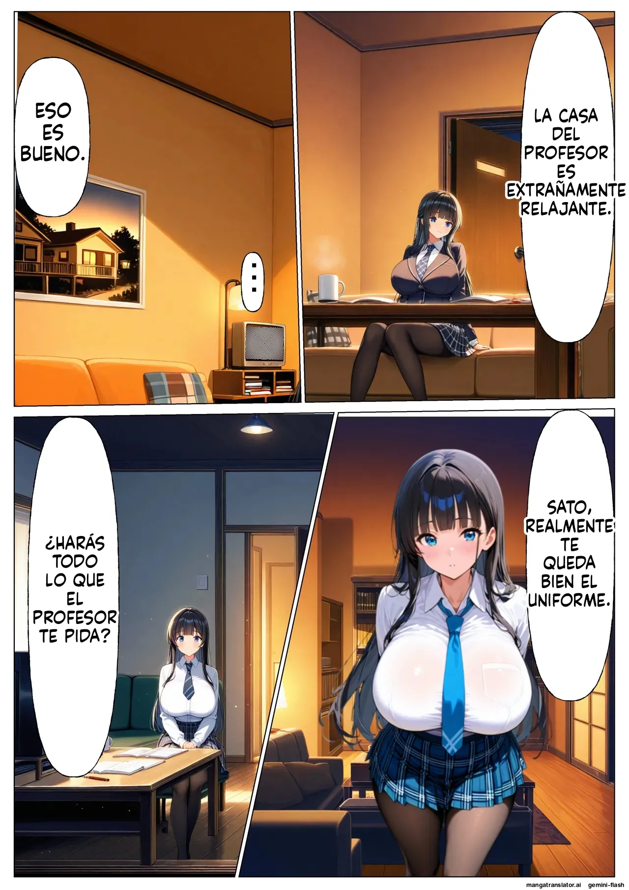 [Yuiyui House] Kimi wa Boku no Mono ~ JK Saimin Keikaku | Eres mía: el plan de hipnosis para la colegiala  [Spanish] [MTL]  [AI Generated] 27eme image