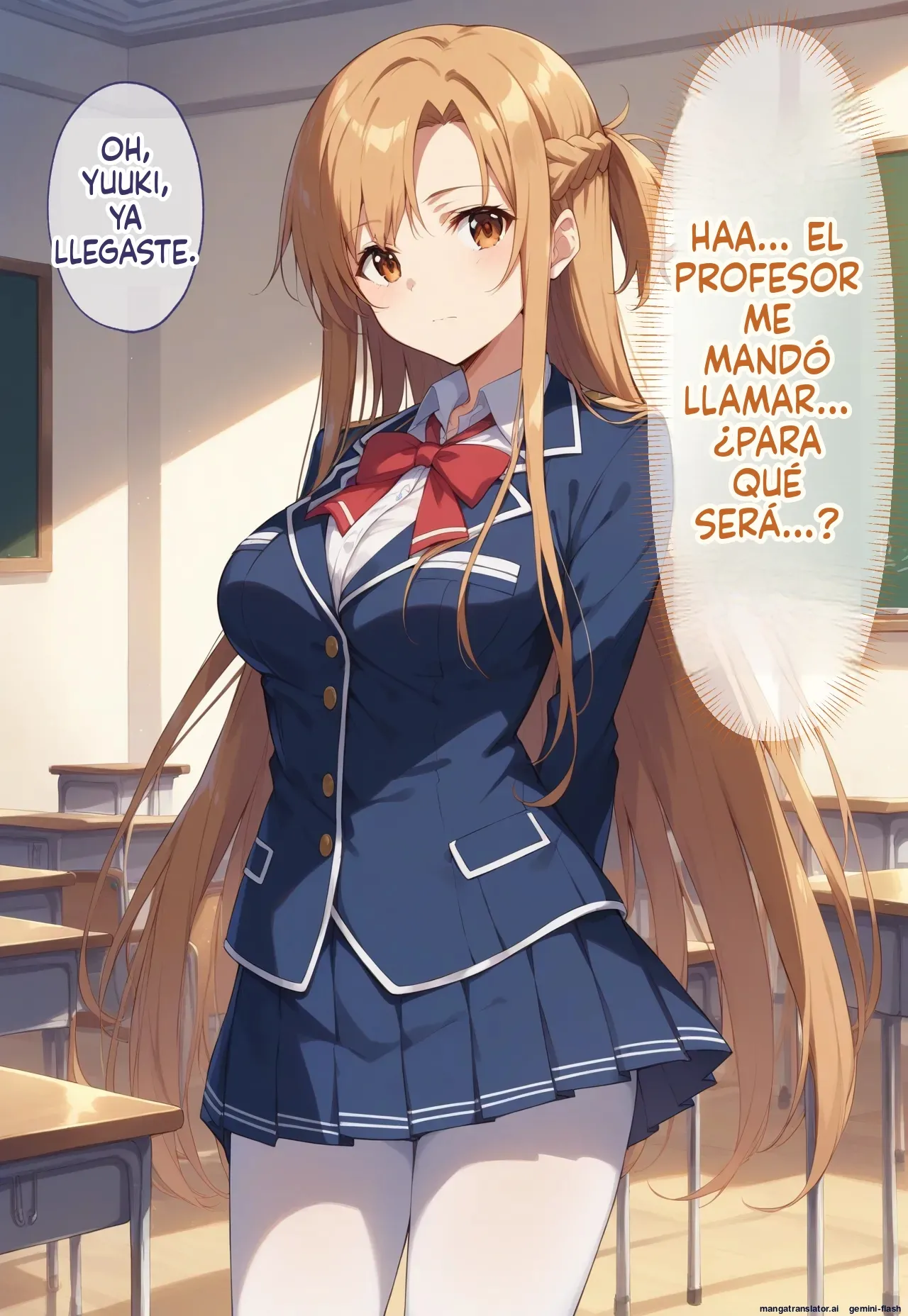 Kikan Mono Gakuen No Kyonyū Konbi Ga cuii Ojisan Ni Netora Re yun Masa Reru Hanashi (Spanish) MTL 图片编号 4