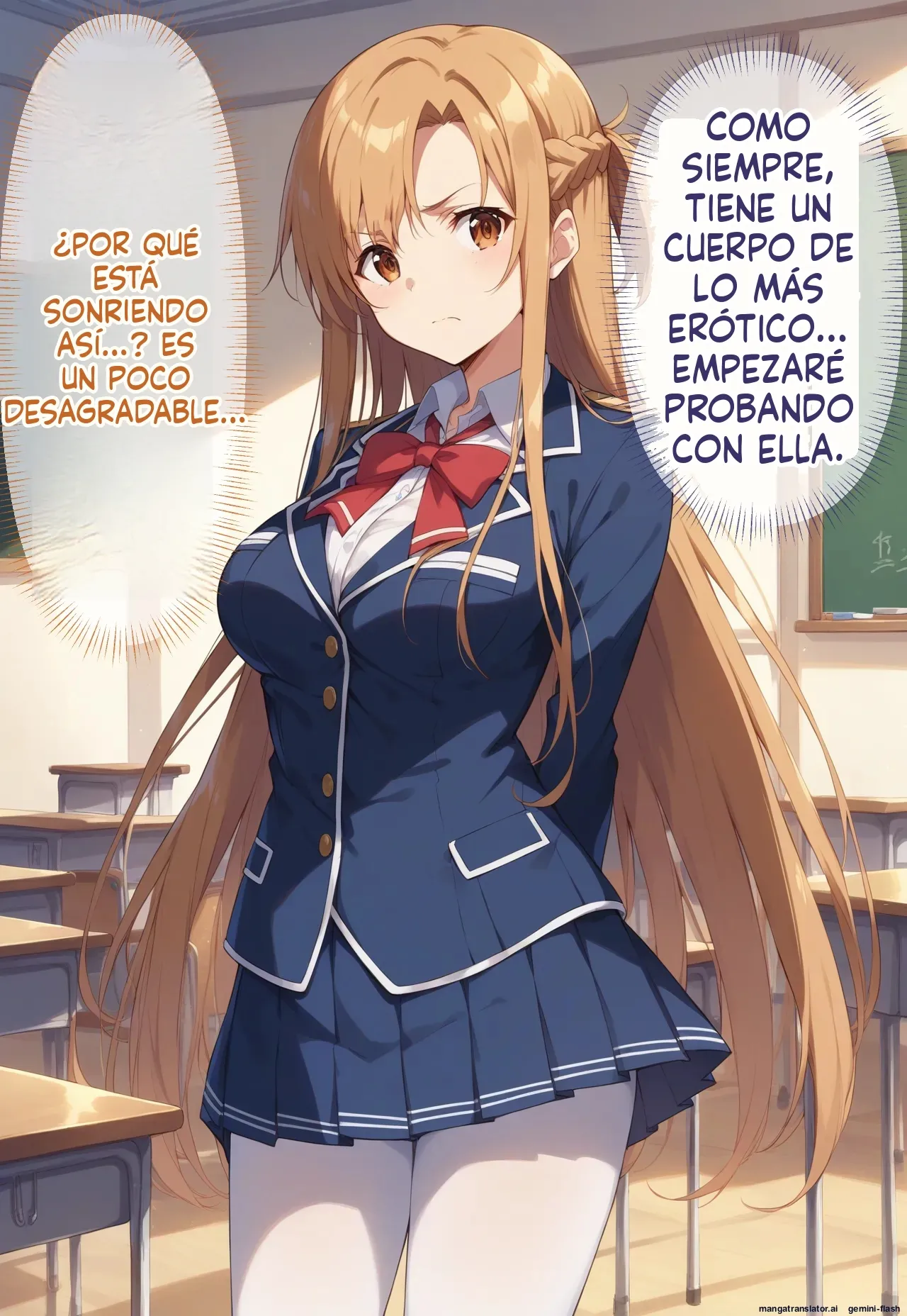 Kikan Mono Gakuen No Kyonyū Konbi Ga cuii Ojisan Ni Netora Re yun Masa Reru Hanashi (Spanish) MTL 图片编号 6